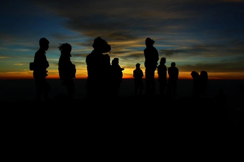 Silhouette of People 