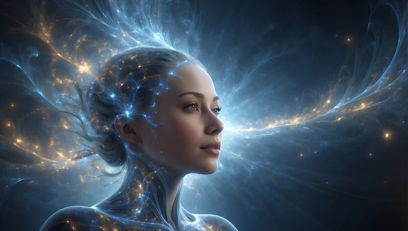 AI Generated Woman in the Spiritual Realm