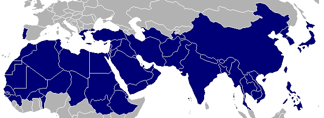 Map of the 10-40 window