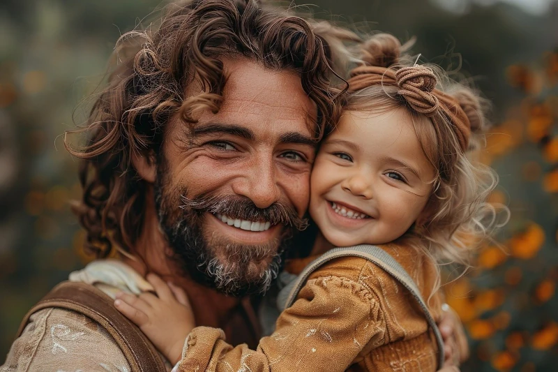 Photo of a father and daughter